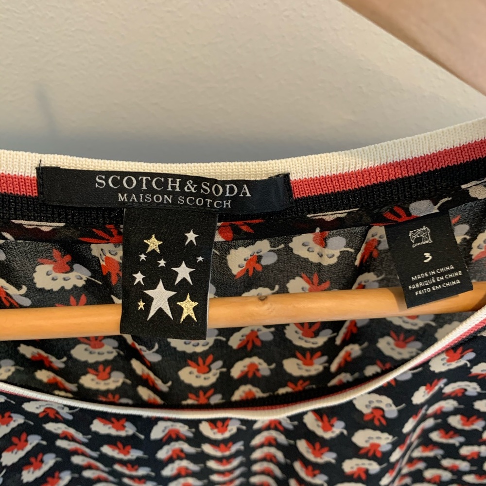 Scotch & Soda Sheer Printed Blouse - image 3